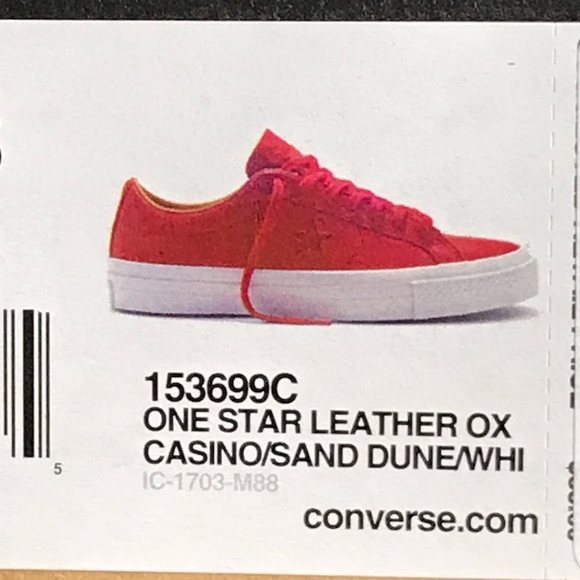 Converse One Star Ox Casino Sand Dune White - Picture 7 of 7